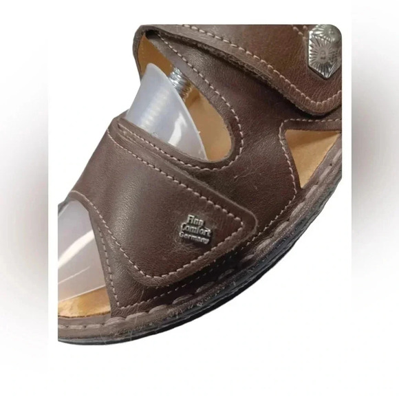 COPY -  Finn Comfort Germany Gomera Cognac Sandals Size 37 - Picture 2 of 7